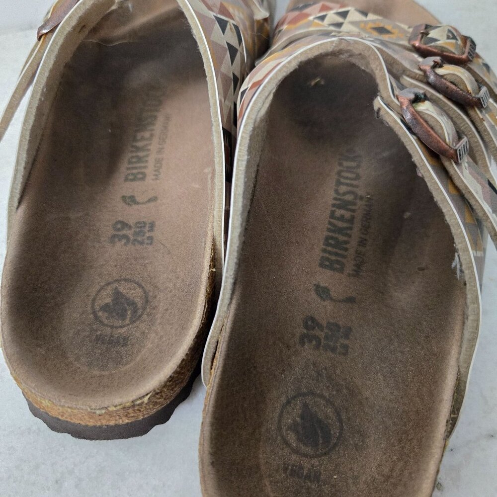 Birkenstock Florida Size 8 Fresh Vegan Ethno Mocha Birko-Flor Sandals - Picture 8 of 14
